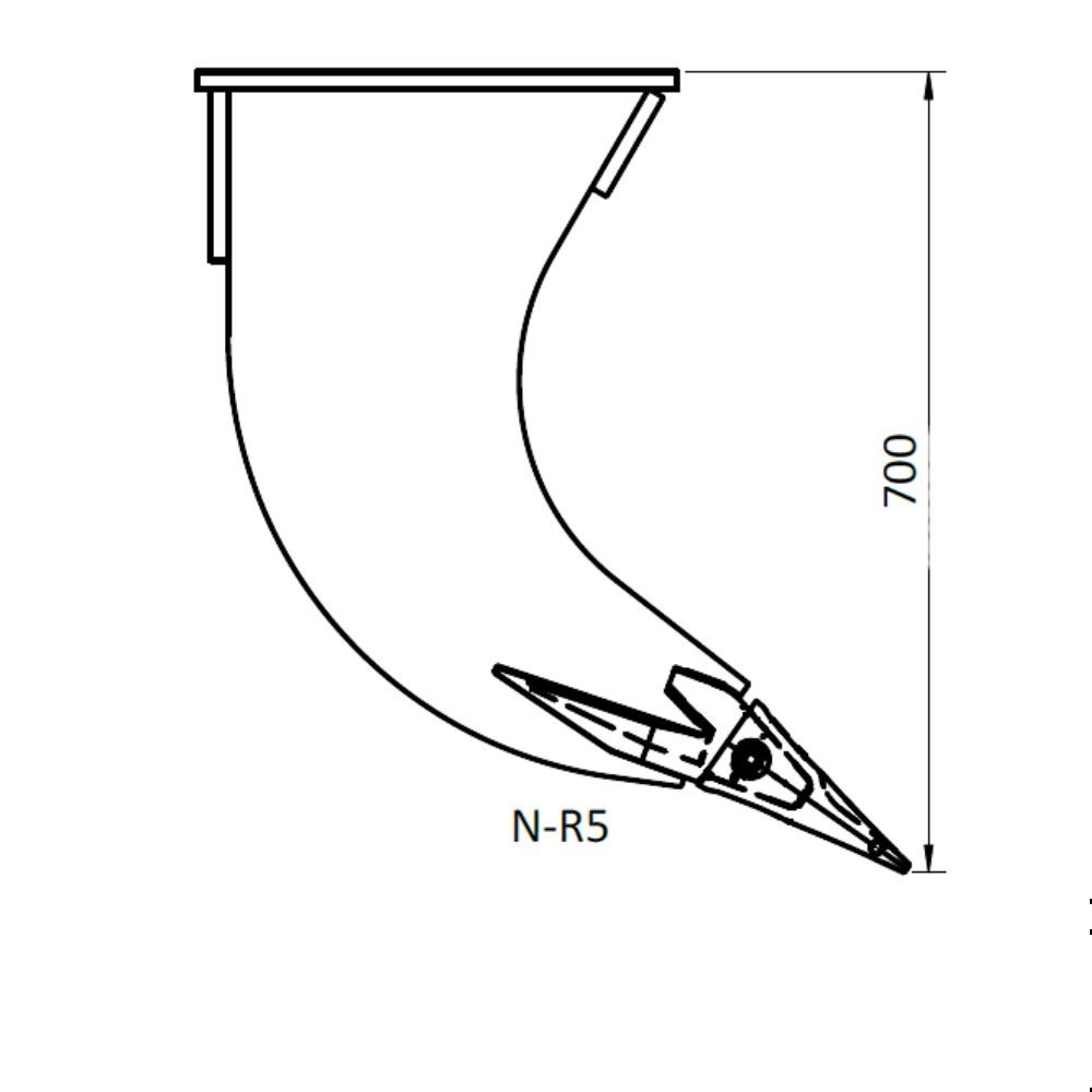 JST N-R5 Ripper, S45 til minigraver